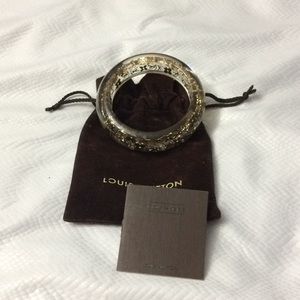 LV lucite bangle